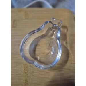 Studio Nova Japan Crystal Pear Dish 5X3.5" Trinket Dish